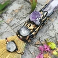 thumbnail image 4 of Natural Crystal Witch Broom Healing Crystal Point Witch Altar Supplies Witchcraft Supplies Witchcraft, 4 of 7
