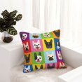 thumbnail image 5 of Faux Leather Throw Pillow Covers, French bulldog Decorative Pillow Covers for Couch Sofa Bed Living Room Home Garden, Pillow Cases with Invisible Zipper, 5 of 6