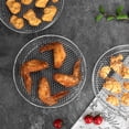 thumbnail image 3 of Visland 3 Pcs Air Fryer Rack Stackable Dehydrator Racks Stainless Steel Basket Tray Accessories for Oven Microwave Baking Roasting, 3 of 7