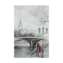 Trademark Fine Art 'Eiffel Tower Illustration 1' Canvas Art by Marietta Cohen Art And Design
