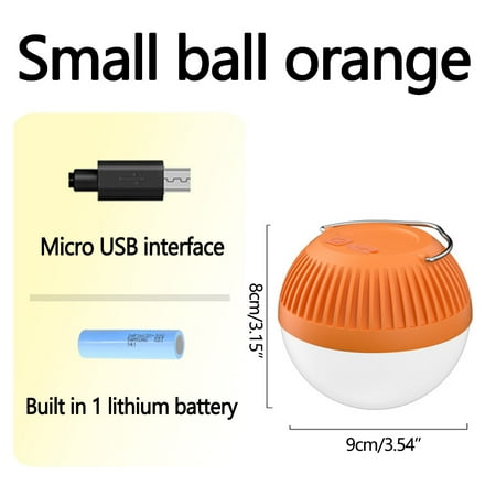 

Yrtoes Halloween Lights Outdoor Led Strip Lights Outdoor Multi-function Spherical Camping Light Portable Strong Light LED Camping Light Outdoor Lighting