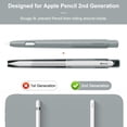 thumbnail image 2 of Funda retráctil para Apple Pencil MoKo de segunda generación, color plateado, 2 of 7