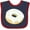 Navy and Red, variant on Inktastic White Donut with Sprinkles Boys or Girls Baby Bib