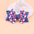 thumbnail image 6 of Staki July 4 Hair Clips Hair Bows for Girls 4th of July Sequin Hair Bow Sparkly Cheer Barrettes Hairpins for Girls Kids Children Independence Day Gift,Dark Blue, 6 of 7