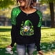 thumbnail image 1 of RKSTN Women's St Patrick's Day T Shirts Top Oversized Crewneck Glitter Luckys Irish Shamrocks Paddy's Day Graphic Print Long Sleeve Shirt Womens Casual Plus Size Round Neck Loose Fits Comfy Tees, 1 of 9