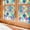 Four-leaf clover, variant on ADD.HERES Window Privacy Film, Stained Glass Decorative Static Cling, Removable Laser Sun Blocking Vinyl Covering, Window Film for Home Kitchen Living Room, Pink Magnolia, 17.3 x 78.7in