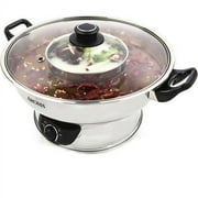 Aroma® 5Qt. Electric Shabu Shabu Hot Pot, Stainless Steel