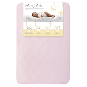 Evolur Rest EZ 2 in 1 Mini Crib Mattress, Pink