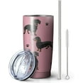 thumbnail image 2 of Dachshund Dog Tumbler Stainless Steel Insulated Travel Coffee Cups with Lid and Straw,Ideal Memorial Gift for Dog Dad/Mom,20oz, 2 of 6