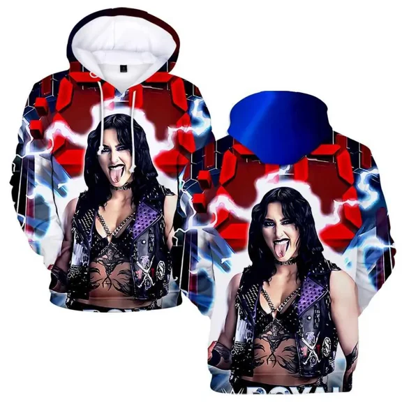 Rhea Ripley Hoodie Merch Women Men Strtwear Sweatshirt Fashion Hoodie Unisex Clothing Sportswear Y2k Clothes