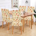 thumbnail image 2 of Yayeee 2 Pack Dining Chair Covers Stretch Parson Chairs Slipcovers Seat Protector, Cute Cartoon Ghost Pattern, 2 of 6