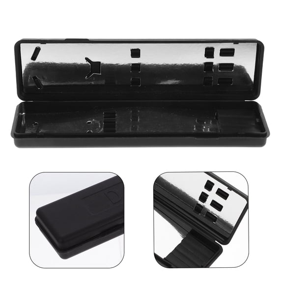 Supvox Black ABS Dart Case Portable Lightweight Storage Box for Steel Tip Darts with Organizer for Easy Transport