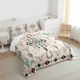 thumbnail image 3 of Homewish 3-Piece Gothic Sheep Comforter Set, Queen - Cyan Cactus (Bohemian), 3 of 8