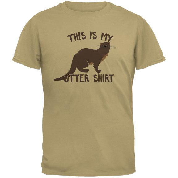 This Is My Otter Shirt Tan Adult T-Shirt - Large
