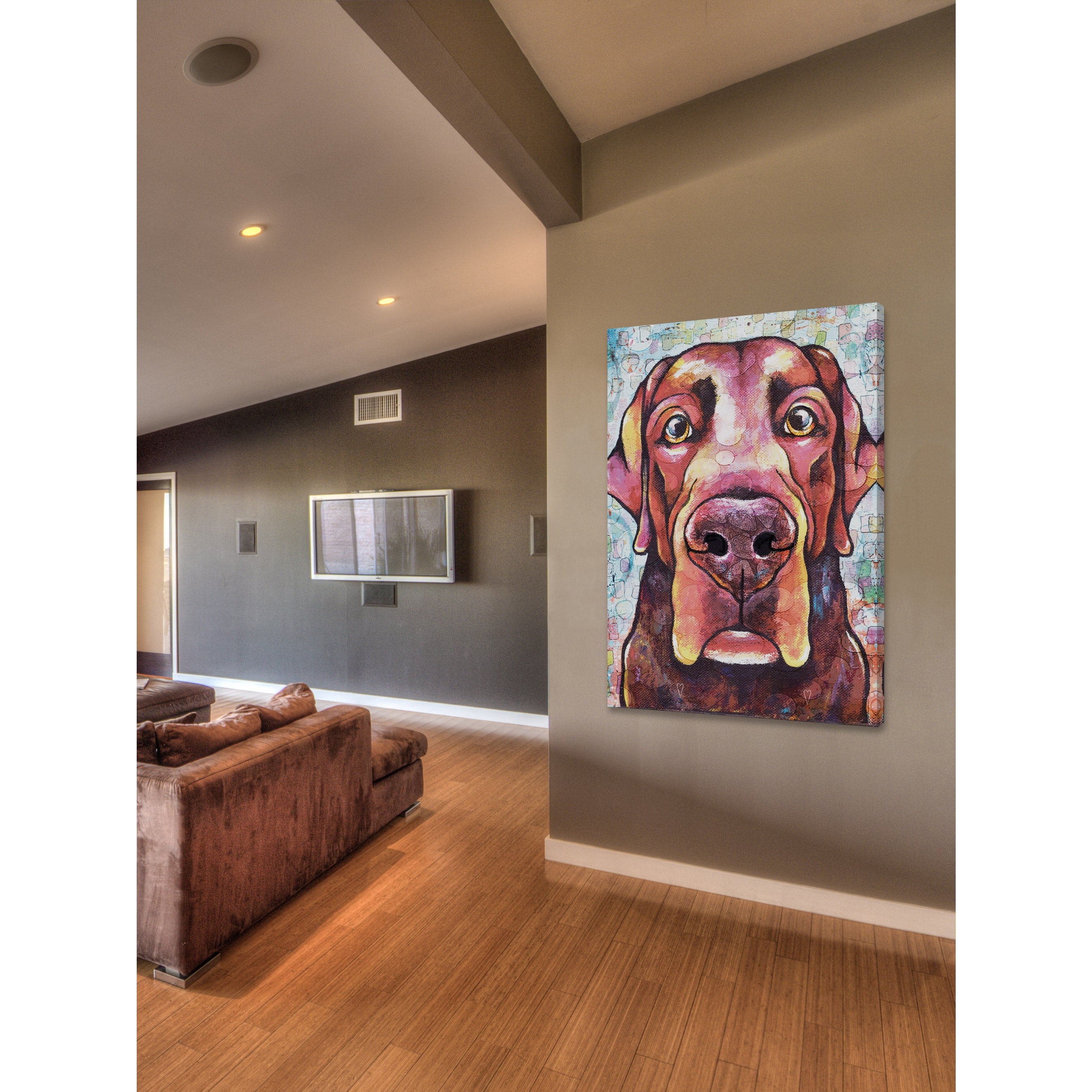 Marmont Hill - "Lab Pop Art" by Stephanie Gerace Painting Print on Wrapped Canvas