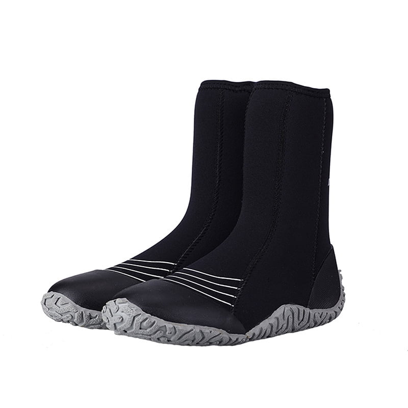 5MM Neoprene Snorkeling Shoes High Upper Scuba Dive Boots Anti-slip Warm Beach Shoes Fishing Winter Swim Fins... by