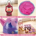thumbnail image 6 of Kids Camping Set with Tent, 42PCS Pop Up Tent, Indoor Outdoor Pretend Play with Tea Party Set for Little Girls, Princess Toys for Toddler Girls, Gift Idea for Girls Age 3 4 5 6 Year Old, 6 of 11