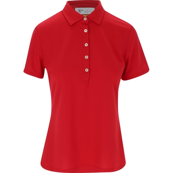 Greg Norman Freedom Micro Pique Stretch British Red Shirt Women M