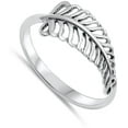 thumbnail image 4 of Leaf Fertility Growth Hope Ring .925 Sterling Silver Band Jewelry Female Male Unisex Size 5, 4 of 4