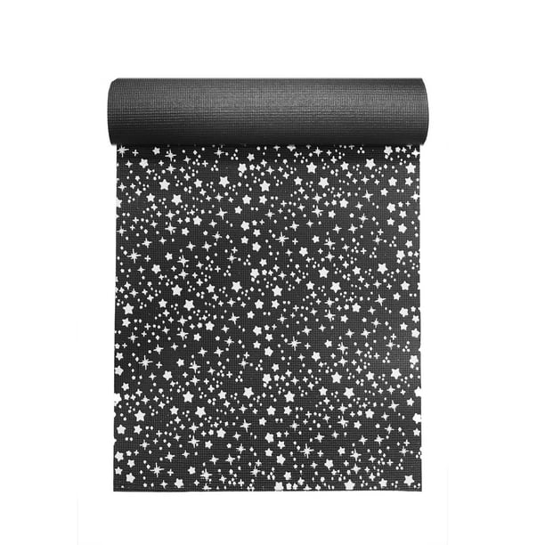 Oak and Reed Printed Yoga Mat, Black with Stars, 4mm - Walmart.com