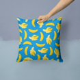 thumbnail image 2 of Carolines Treasures BB5149PW1414 Bananas on Blue Fabric Decorative Pillow  14Hx14W multicolor, 2 of 4