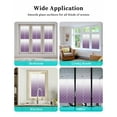 thumbnail image 6 of Window Privacy Film Morocco Purple Stained Glass Window Film Decorative Sun Block Window Cover Abstract Geometric Plaid Retro Gradient Window Clings Static Adhesive Sticker for Bathroom 23.6"x59", 6 of 7