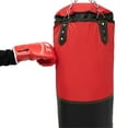 thumbnail image 5 of ToppiJoy Red Punching Bag PU Heavy Prorobust Boxing Bag Set Unfilled Heavy Punching Bag for Adults Youth, Kickboxing Muay Thai, Karate, Home Gym Training, 5 of 15