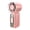 Pink, variant on 199-Speed High-Speed Turbo Mini Fan, Portable Handheld Fan with 1200mAh Rechargeable Battery, Transparent Pocket Fan with LED Flashlight & Digital Display