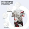 thumbnail image 4 of Daiia Christmas Snowman With Hat Mens Baseball Jersey Button Down Shirts Short Sleeve Sports Uniforms-4X-Large, 4 of 9