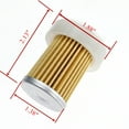 thumbnail image 2 of iFJF 6A320-58830 Fuel Filter Element for Kubota B3350HSD B7500D L2501D L3800DT LX2610HSD M5640SU RTV900G RTV-X1100CW Replaces PF9911 33830 with O-ring 6A320-59950 6A320-59940, 2 of 5