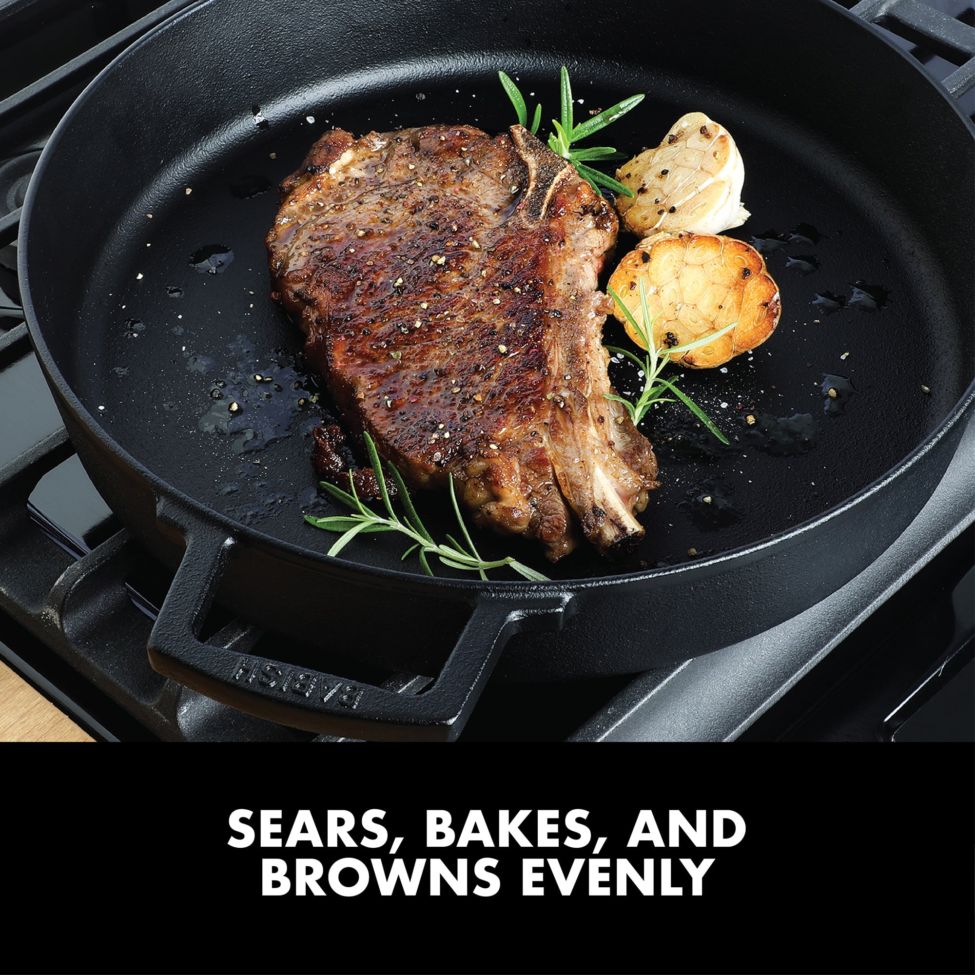 Babish 13-inch Cast Iron Everyday Pan