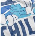 thumbnail image 4 of Sleepy Smurf 80s Cartoon Chillin Out Toddler Boy Girl T Shirt Infant Toddler Brisco Brands 18M, 4 of 5