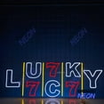 thumbnail image 2 of Handmadetneonsign Lucky 777 Neon Sign, Lucky 777 Casino Led Sign, Lucky Number Neon Light 95789, 2 of 5