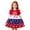 WenDA01_Red, variant on WEIWEN Toddler Baby Girl 4th of July Outfits Short Sleeve Layered Ruffle Red White and Blue Dress Dress Kids Girls Memorial Day Clothes Red, 18-24 Months