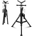 thumbnail image 4 of BeesClover Support de Tuyau – Capacité de 2500LB Support de Tête en V avec Base Pliable et Réglage en Hauteur, Compatible avec Tuyaux de 1/8 Pouces à 12 Pouces de Diamètre, 4 of 7