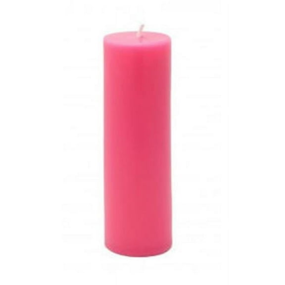 CPZ-117-24 2 x 6 in. Hot Pink Pillar Candle -24pcs-Case - Bulk