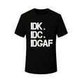 thumbnail image 3 of Letter Print T-Shirt, Casual Short Sleeve Top For Spring & Summer, Women's Clothing Tee For Adult, Men, Women, Teen, Teenager, Adolescent, Youth, 3 of 4