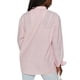 thumbnail image 3 of Trajes de 2 piezas para mujer, camisa de manga larga con cuello vuelto a rayas y pantalones cortos XBTCLXEBCO L Rosado;L, 3 of 5