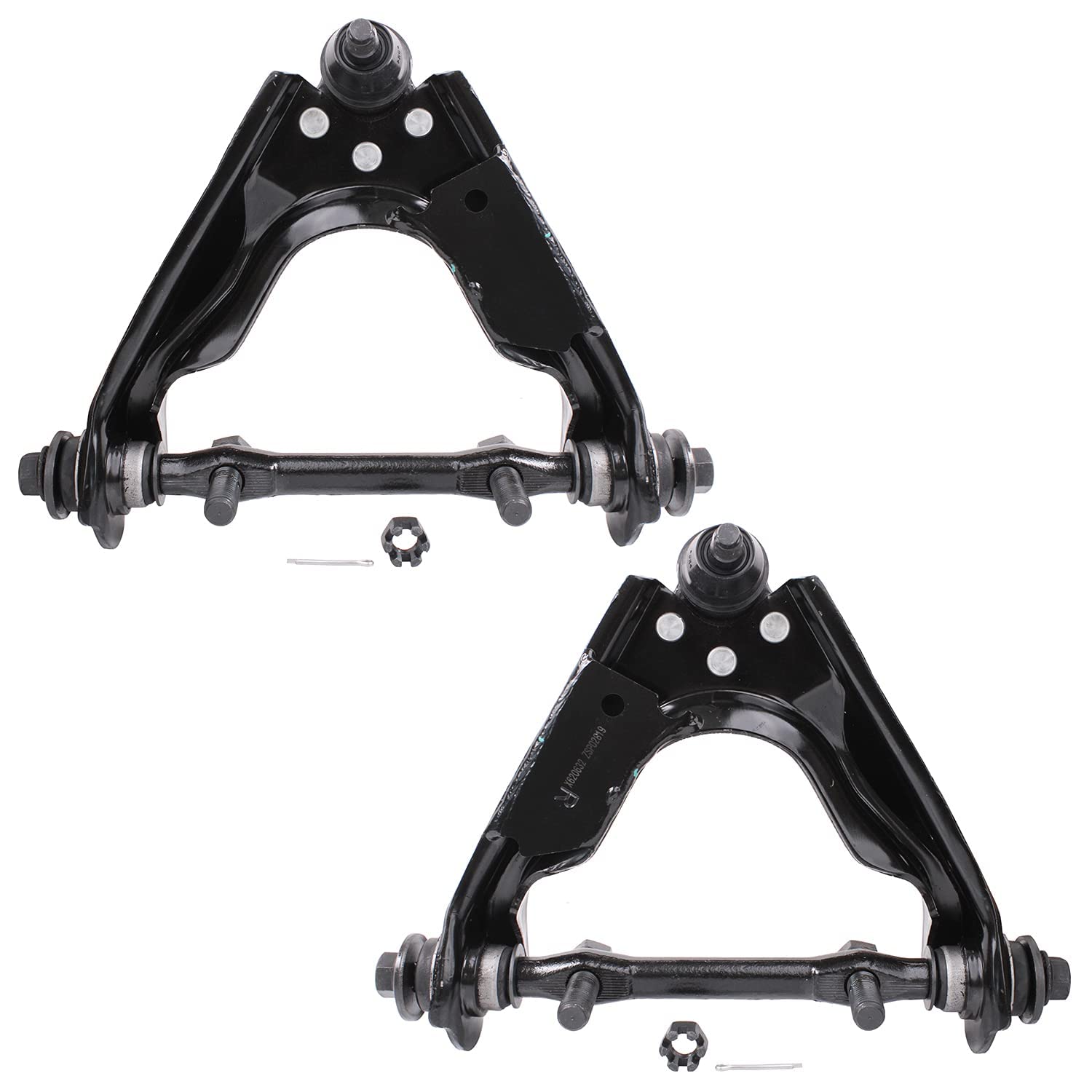 Detroit Axle - 4WD Front End Suspension Kit for 2000-2004 Dodge Dakota, 2000-2003 Durango, 2 Upper Control Arms w/Ball Joints 2 Shock Absorbers Assembly 2001 2002 Replacement