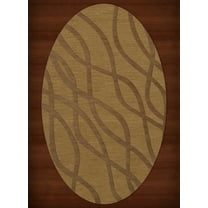 Dalyn Dover Area Rug DV10 Dv10 Gold Dust Swirls Waves 9' x 12' Oval