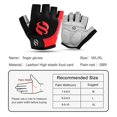 thumbnail image 5 of Cycling Gloves Fingerless Luva Ciclismo Bicycle Gloves Mens Women Anti-Slip Fitness, 5 of 5