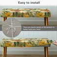 thumbnail image 4 of Jiueut Daisy Oil Painting Pattern Dining Bench Cover, Removable Rectangle Dining Chair Slipover Machine Washable Bench Seat Protection for Dining Room, Kitchen, Bedroom, 4 of 7