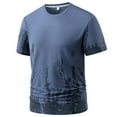 thumbnail image 2 of NuoCaiYun Men Big and Tall Quick Dry Shirts Casual Short Sleeve Workout Shirts 2026 Summer Round-Neck Running Muscle Tshirts, 2 of 3