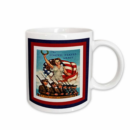 

3dRose US Army Textured Ceramic Mug 15-ounce