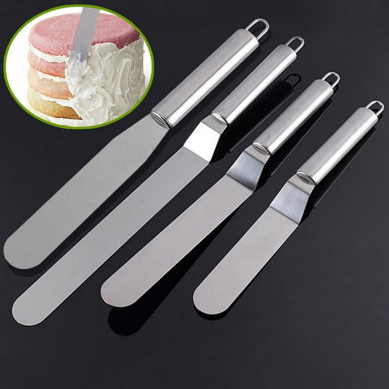 Baking Accessories Stainless Steel Cake Spatula Butter Cream Icing Frosting  Knife Smoother Kitchen Pastry Cake Decoration Tools