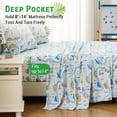thumbnail image 3 of Gogreen 4PC Full Sheet Set Deep Pocket Fit 14", Breathable Microfiber Soft Full Sheet Set Warm Sheets, Luxury Hotel Style Home Decor Full Bed Sheet Set, Gift for Women, Men (Little Car, Full), 3 of 8