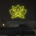 thumbnail image 3 of Handmadetneonsign Buddha Lotus Flower Neon Sign, Lotus Flower Neon Light, LED Neon Light, 3 of 5