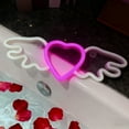 thumbnail image 6 of Valentine's Day Decor Angelic Heart Neon Lights Red Pink Winged Design Outdoor Patio Valentine's Day Party Decor, 6 of 6