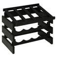 thumbnail image 1 of Wooden Mallet WRD42BK 12 Bottle Dakota Wine Rack with Display Top - Black, 1 of 3