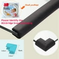 thumbnail image 2 of Protectores de Bordes para Muebles M2cbridge en Forma de U 2m Blanco Roto, 2 of 6
